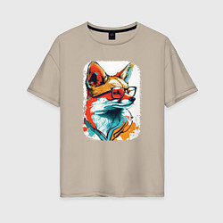 Женская футболка оверсайз Wise Fox