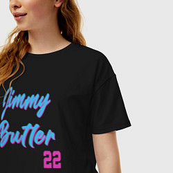 Футболка оверсайз женская Jimmy Butler 22, цвет: черный — фото 2
