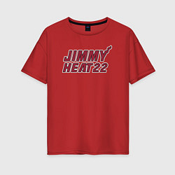 Футболка оверсайз женская Jimmy Heat 22, цвет: красный