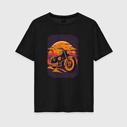 Женская футболка оверсайз Vintage Harley Tribute