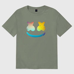 Женская футболка оверсайз Маршмеллоу минимал