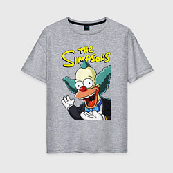 Женская футболка оверсайз Krusty the clown