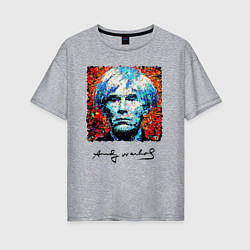 Женская футболка оверсайз Andy Warhol - celebrity