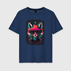 Женская футболка оверсайз Playful fox