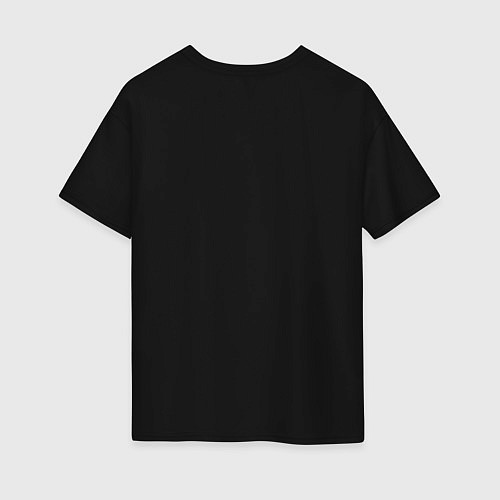 Женская футболка оверсайз Skeleton - cyberpunk - metropolis / Черный – фото 2