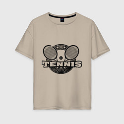 Женская футболка оверсайз Tennis
