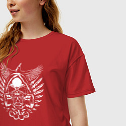 Футболка оверсайз женская The Chemodan clan, цвет: красный — фото 2