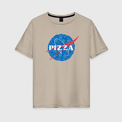 Женская футболка оверсайз Pizza