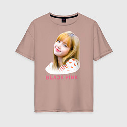 Женская футболка оверсайз Lisa Blackpink