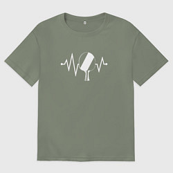 Женская футболка оверсайз Пинг-понг в моем сердце