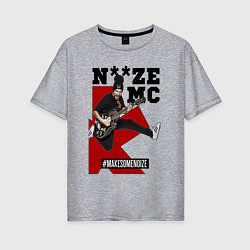 Женская футболка оверсайз Noize MC - guitarist
