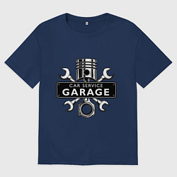 Женская футболка оверсайз Car service