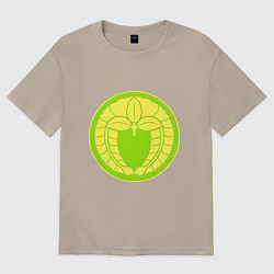 Футболка оверсайз женская Хираидзуми Фудзивара Total War: Shogun 2, цвет: миндальный