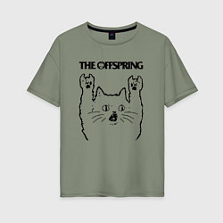 Женская футболка оверсайз The Offspring - rock cat