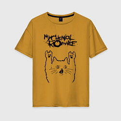 Женская футболка оверсайз My Chemical Romance - rock cat
