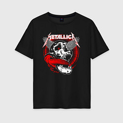 Женская футболка оверсайз Metallica The God that failed