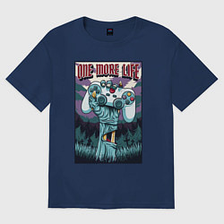 Футболка оверсайз женская One more life, цвет: тёмно-синий