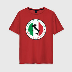 Женская футболка оверсайз Сделан в Италии