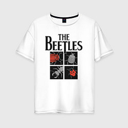 Футболка оверсайз женская Beetles, цвет: белый