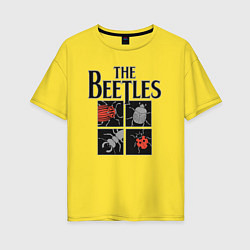 Женская футболка оверсайз Beetles