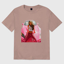 Женская футболка оверсайз Суши Девон Аоки Honda s2000