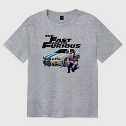 Футболка оверсайз женская Брайан ОКоннер Nissan Skyline R34, цвет: меланж