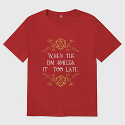 Женская футболка оверсайз When the DM Smiles