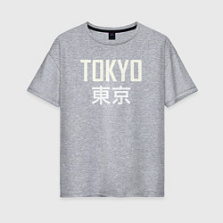 Женская футболка оверсайз Japan - Tokyo