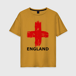 Женская футболка оверсайз England flag