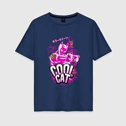 Женская футболка оверсайз Cool cat- Killer queen- Jo jo