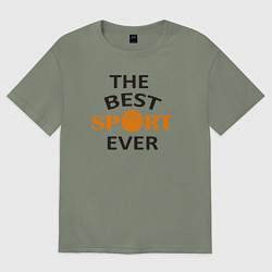 Женская футболка оверсайз Лучший вид спорта