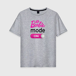 Женская футболка оверсайз Барби мод