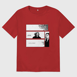 Женская футболка оверсайз Миямото Мусаси бродяга