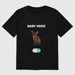 Футболка оверсайз женская Филя - BABY MODE, цвет: черный