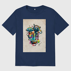 Женская футболка оверсайз Machinarium