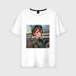 Женская футболка оверсайз Soviet Girls N232