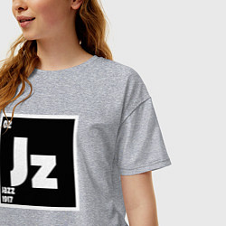 Футболка оверсайз женская Jazz 1917, цвет: меланж — фото 2