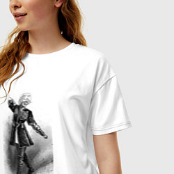 Футболка оверсайз женская Горский танец, цвет: белый — фото 2