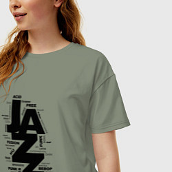 Футболка оверсайз женская Jazz Styles BW2, цвет: авокадо — фото 2