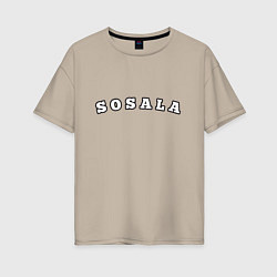 Женская футболка оверсайз Sosala