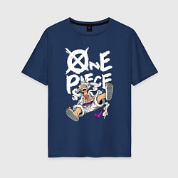 Женская футболка оверсайз One piece - Луффи гир 5