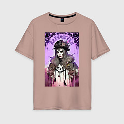 Женская футболка оверсайз Ведьма-модница - нейросеть