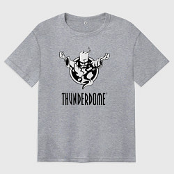 Женская футболка оверсайз Thunderdome v 2