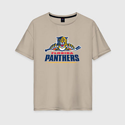 Женская футболка оверсайз Florida panthers - hockey team