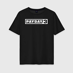 Женская футболка оверсайз Payday 3 logo