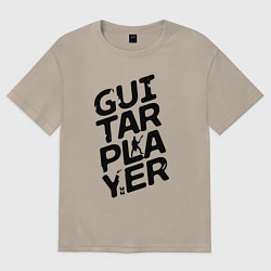 Женская футболка оверсайз MoMo - Guitar player черный