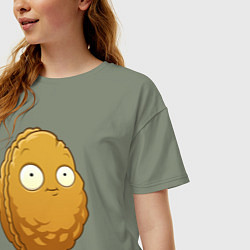 Футболка оверсайз женская Стенорех, цвет: авокадо — фото 2