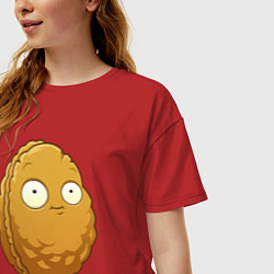 Футболка оверсайз женская Стенорех, цвет: красный — фото 2