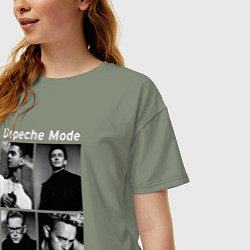 Футболка оверсайз женская Depeche Mode Violator 2, цвет: авокадо — фото 2