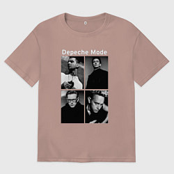 Футболка оверсайз женская Depeche Mode Violator 2, цвет: пыльно-розовый
